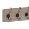 Flash Furniture Daly Wall Mounted 34in Weathered Brown Solid Pine Wood Storage Rack with 7 Hooks HGWA-SCR-7-WEATH-GG - alternate 10